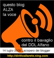 Oggi sciopero contro il DDL Alfano